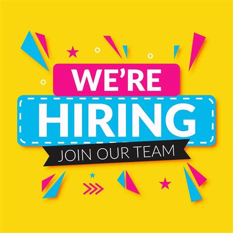 We're hiring! Join our .